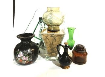 Grouping Of Decorative Items- Glass/porcelain