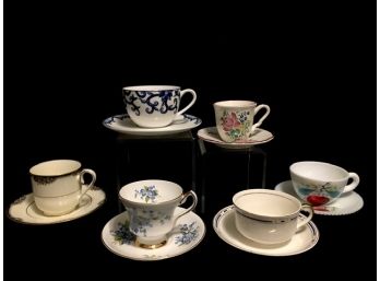 Grouping Of 6 Collectable Teacup & Saucer Sets