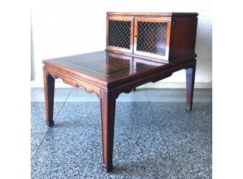 Vintage Weiman Heirloom Mahogany 2 Tier Neoclassical End Table
