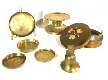 Grouping Of Solid Brass Items