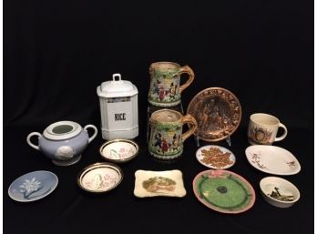 15 Piece Assorted Small Collectables W/ Signed Pieces