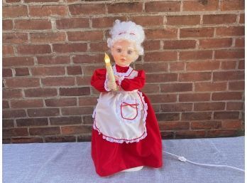 A Trimmings Animated & Illuminated Christmas Mrs Claus Figure