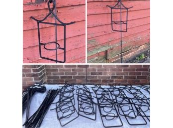25 Black Metal Yard Decor Votive Hangers, So Pretty!