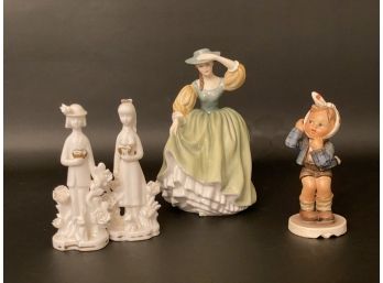 Assorted Figurines Including Doulton & Hummel