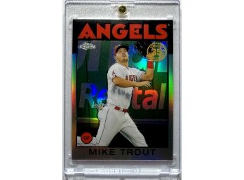 Mike Trout 2021 Topps Chrome 35th Anniversary Refractor