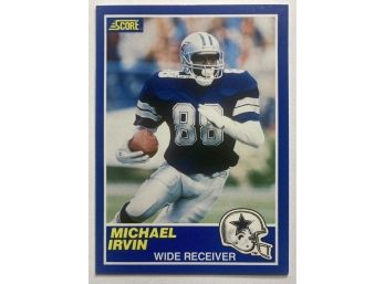 HOF Michael Irvin RC 1989 Score Set Rookie Card #18