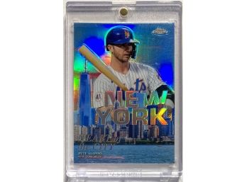 Pete Alonso 2022 Topps Chrome 'Heart Of The City - New York' Insert Refractor