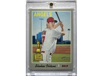 Shohei Ohtani RC 2019 Topps Heritage 'All-Star Rookie' Trophy Cup Card