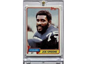 HOF Joe Greene 1981 Topps Set Card #495