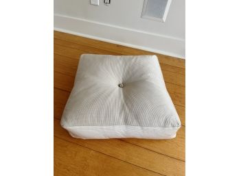 An Ann Gish Silk Square Center Button Cushion - Gorgeous