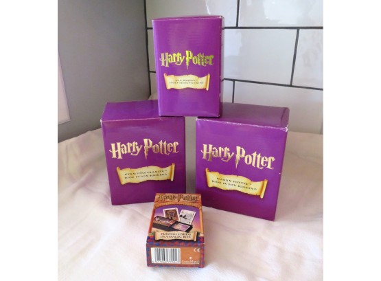 Harry Potter Hermoine Book Ends Ron Weasley Figure Magic Cards