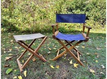 A Directors Chair & Side Table