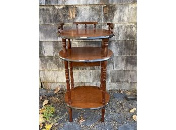 Three Tier Cherry Side Table