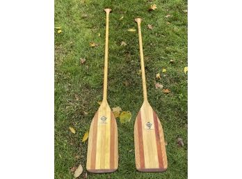 2 Beautiful Voyageur Paddles