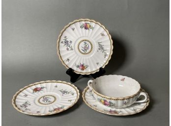 Tiffany & Co Spode Saucers And Tea Cup
