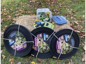 Three Unopened Packages Of 50 Foot Garden Hose & Attachments