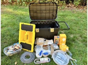 Stanley Promobile Job Chest With Huge Lot Of Electrical Supplies