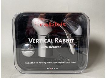 A Rabbit Aerating Pourer, Foil Cutter And Spiral, Never Opened
