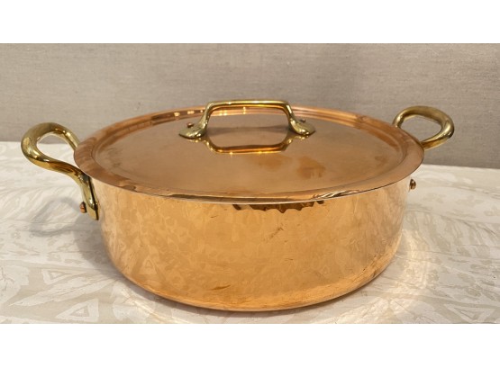 Williams-Sonoma Hammered Copper Braiser Made In France