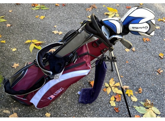 US Kid Golf Bag, Clubs & Extra Golf Balls