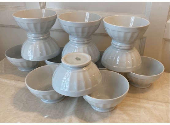 A Set Of THIRTEEN APILCO BOWLS Porcelain  Made In France