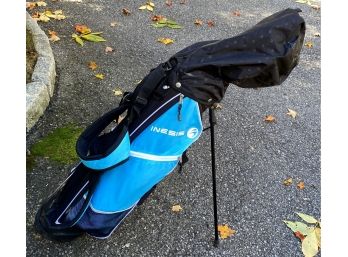 INESIS Tour School Bag & Clubs For Kids,  Putter, Sand Wedge, Wood & More