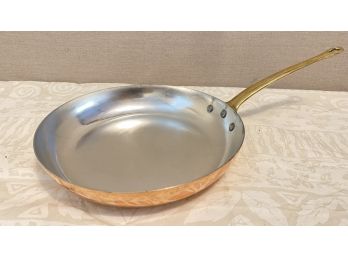 Ruffoni Hammered Copper Fry Pan - 8' Diameter Made In Italy