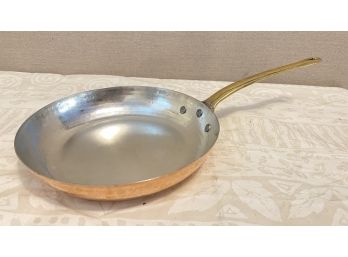 Ruffoni Hammered Copper Fry Pan - 9' Diameter Made In Italy