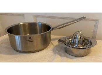 ONE WMF Cromergan Stainless Steel 18/10 Pot & Juicer Made In Germany