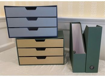 A Group Of Office Essential -  Storage Drawers & File Boxes