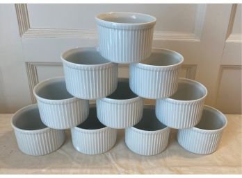 A Set Of TEN APILCO Porcelain Ramekins Made In France