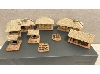 A  Very Well Made  Replica Of Village Houses And More.
