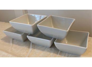 A Set Of FIVE APILCO 'ZEN'  Porcelain Bowls Made In France