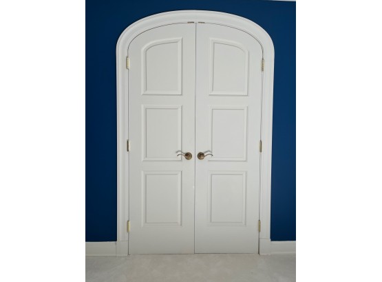 A Pair Of Solid Wood Arch Top Doors - Primary