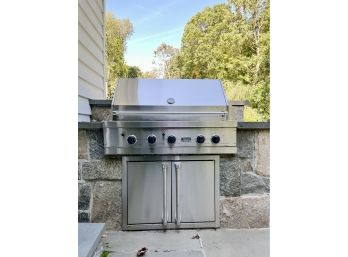 A Viking Gas Grill With Electric Rotisserie
