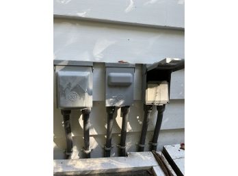 A Collection Of 3 HVAC Disconnect Boxes