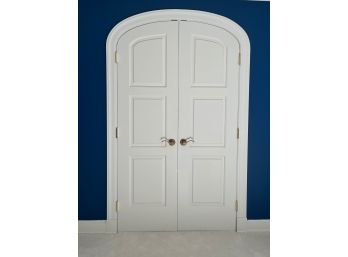 A Pair Of Solid Wood Arch Top Doors - Primary