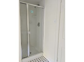 A Standing Shower Glass Enclosure - Yellow Bath