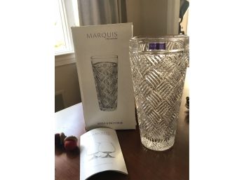 Marquis Versa 8' Crystal Vase - New In Box! Waterford Crystal