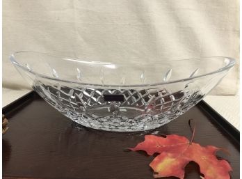Marquis Crystal Gathering Oval Bowl (#2) 13 3/8' Centerpiece Bowl