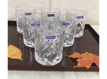 Set Of 6 Newberry Tumblers Whiskey Glasses (#1) - Marquis By Waterford Crystal New In Box