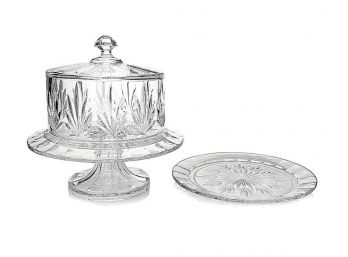 Marquis Casey 4 In 1 Cake Stand Medium- Waterford Crystal - NEW In Box!