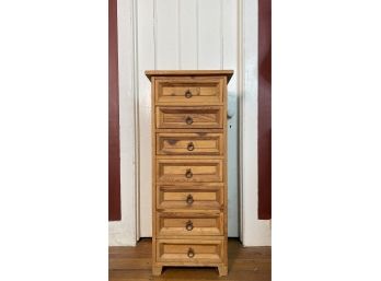 Pine Chest Of Drawers With Wrought Iron Finger Pulls