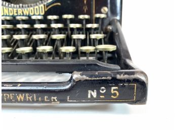 Antique Underwood No.5 Typewriter