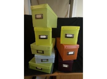 Colorful File Boxes
