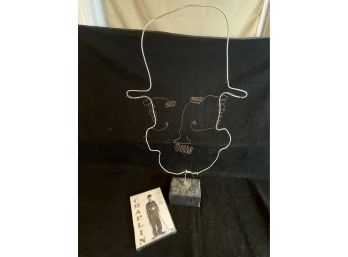 Charlie Chaplin Wire Art Signed By Artist