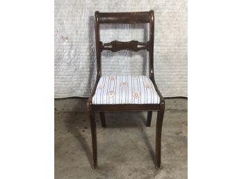 Antique Cushioned Side Chair
