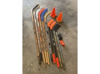 Hockey Sticks With Accessories