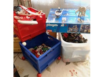 Large Collection Of Playmobile Toys