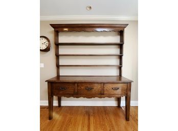 Custom Handmade English Hutch From Re-claimed Antique Wood